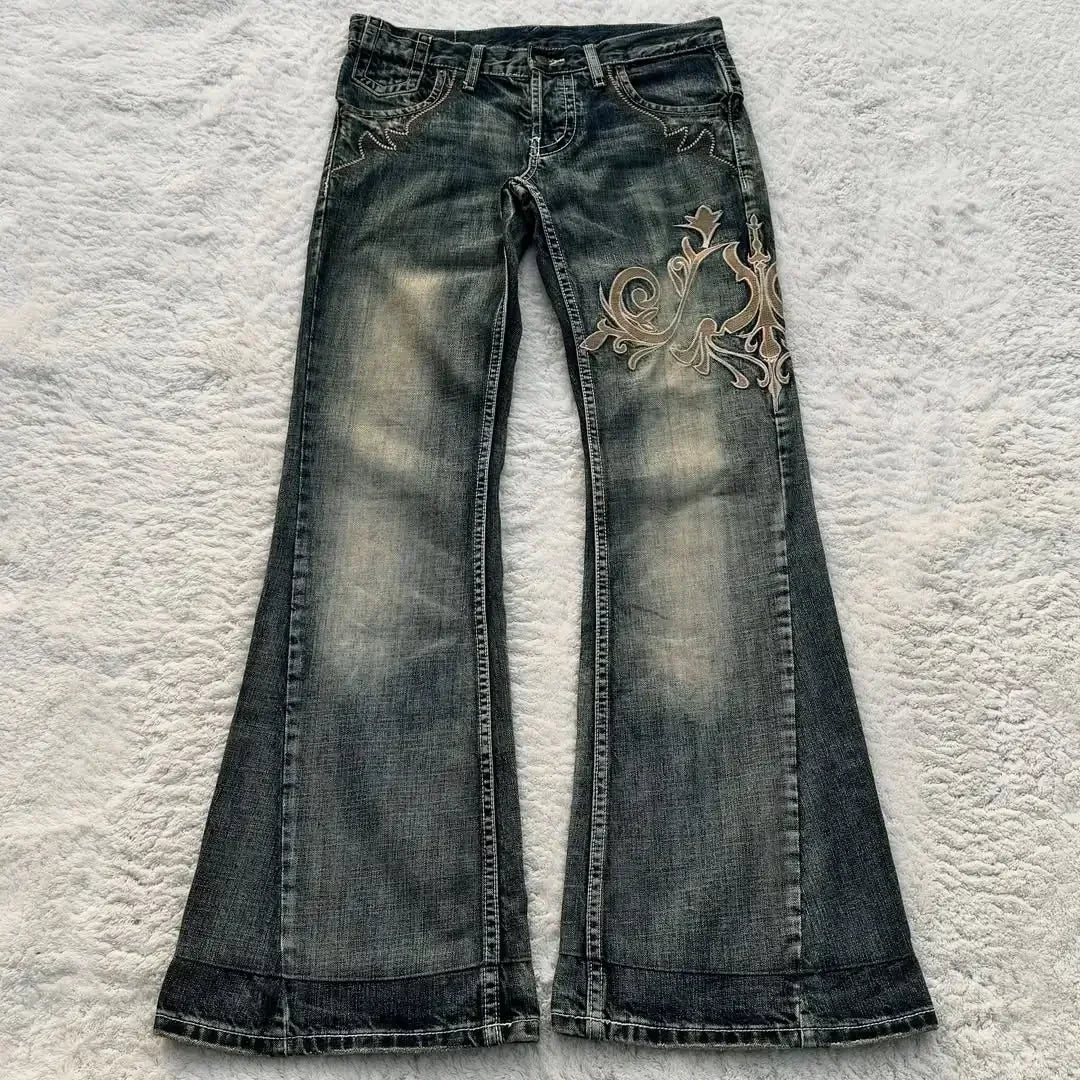 Jean Femme Personnalisé à Broderie Ailes – Style Américain